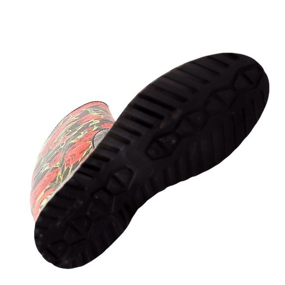 DOLCE & GABANNA Black Rubber Red Tall Knee High Rain Boots Shoes EU 38 - Picture 6 of 6